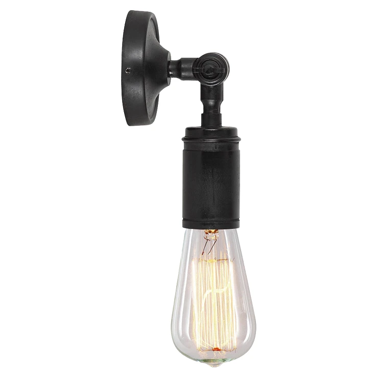 KS Verlichting Vegglampe Emeli Svart