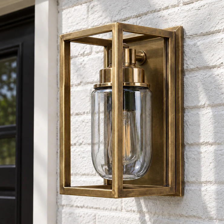 KS Verlichting Vegglampe Fitzroy Messing