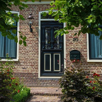 KS Verlichting Husnummer 2 Klein Mørkegrønn