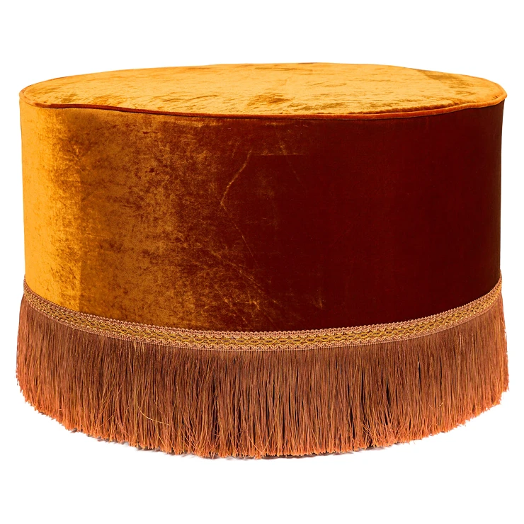 Sittpuff Velina Orange Ø70 cm