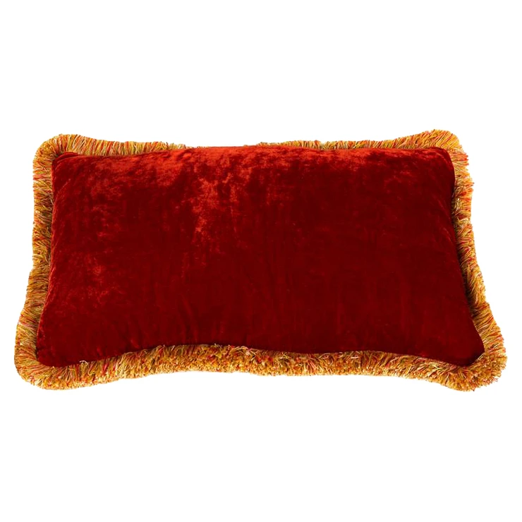 Kudde Velina Röd, Orange 50x30 cm
