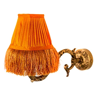 Vägglampa Belsor Guld, Orange