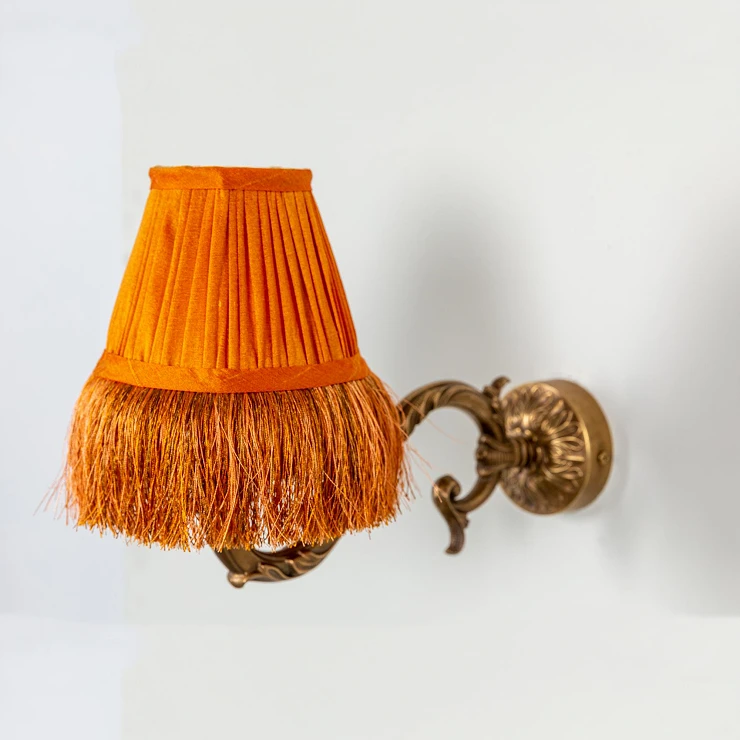 Vägglampa Belsor Guld, Orange