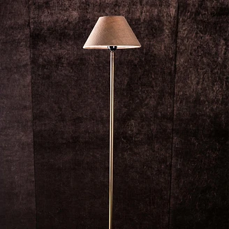 Golvlampa Drelan Guld, Beige