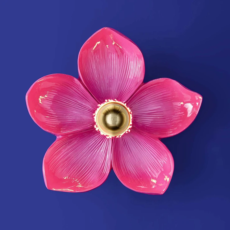 Werner Voss Vegglampe Flower Beta Rosa