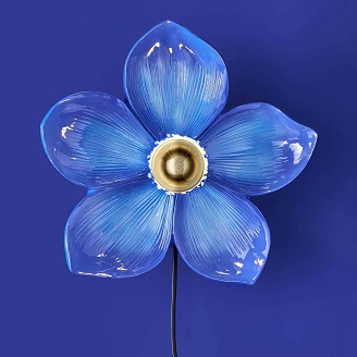 Werner Voss Vegglampe Flower Beta Blå