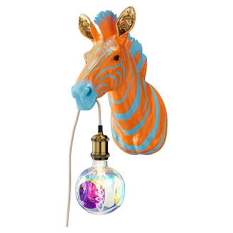 Werner Voss Vegglampe Zebra Zora Blå, Oransje