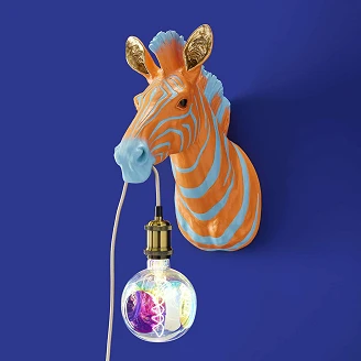Werner Voss Vegglampe Zebra Zora Blå, Oransje