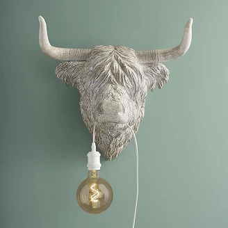 Werner Voss Vegglampe Wisent Grå