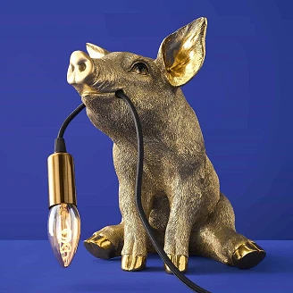 Werner Voss Bordlampe Piggy Gull