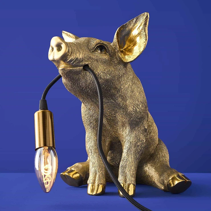 Werner Voss Bordlampe Piggy Gull