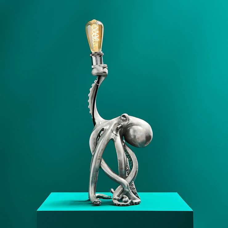 Werner Voss Bordlampe Otto Octopus Sølv