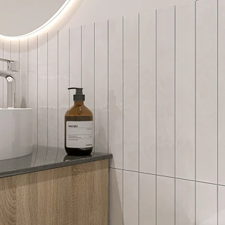 Veggflis Artefact Hvit Blank 5x40 cm