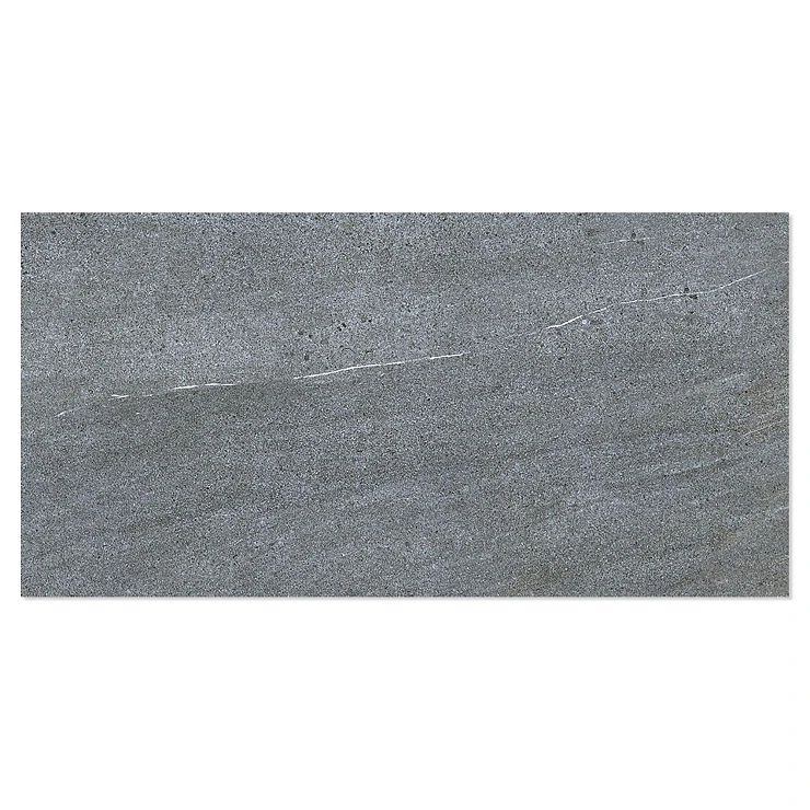 Gulvflis Kalkora Mørk Grå Matt 40x80 cm