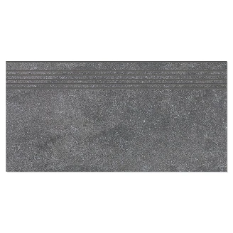 Trappeflis Valka Svart Matt-Blank 30x60 cm