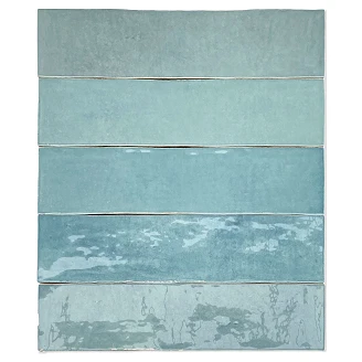 Revoir Paris Veggflis Atelier Turquoise Blank 6x25 cm