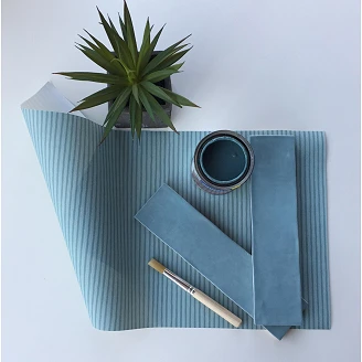 Revoir Paris Veggflis Atelier Turquoise Blank 6x25 cm