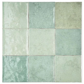 Revoir Paris Veggflis Atelier Vert d'Eau Blank 10x10 cm