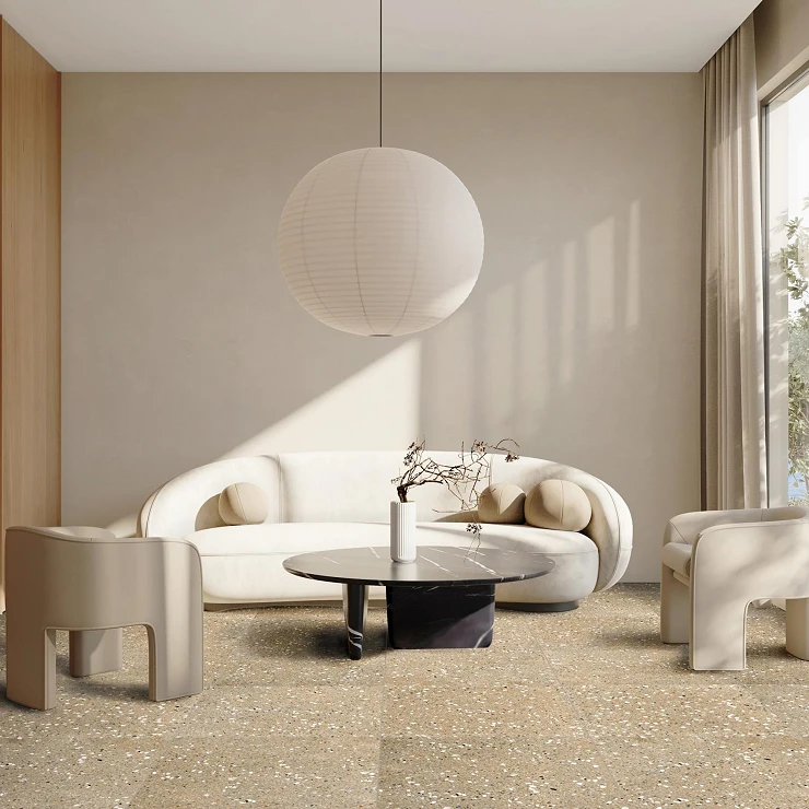 Revoir Paris Gulvflis Re-Bel Taupe Matt 60x60 cm