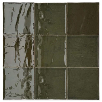 Revoir Paris Veggflis Atelier Emeraude Blank 10x10 cm
