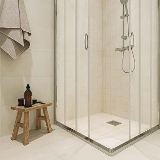 Mosaikk Gulvflis Hub Beige Matt 30x30 (10x10) cm