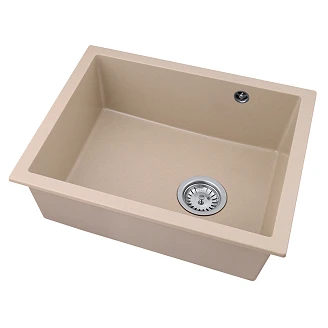 Granittkjøkkenvask Cirello Beige 56x46 cm