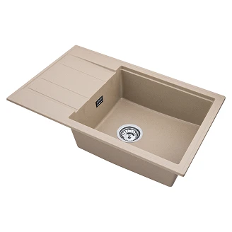 Granittkjøkkenvask Stresa Beige 80x50 cm