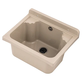 Utslagsvask Elche Beige Matt 42x34 cm med Vannlås