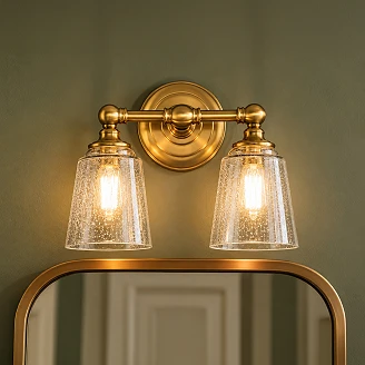 Feiss Vegglampe Huguenot Lake Duo Gull